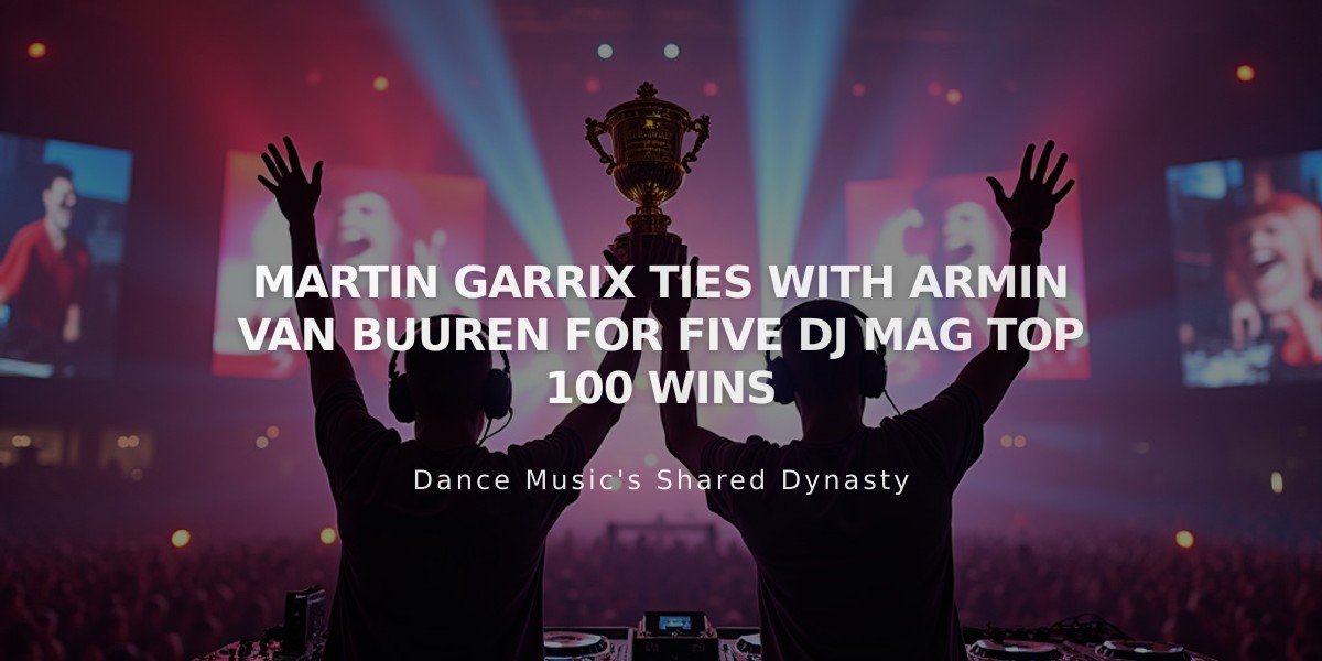 Martin Garrix Makes History with Fifth DJ Mag Top 100 Win, Equals van Buuren's Record