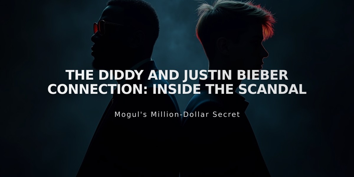 Diddy Scandal Triggers Justin Bieber's Mental Health Crisis: Inside Their Past Connection