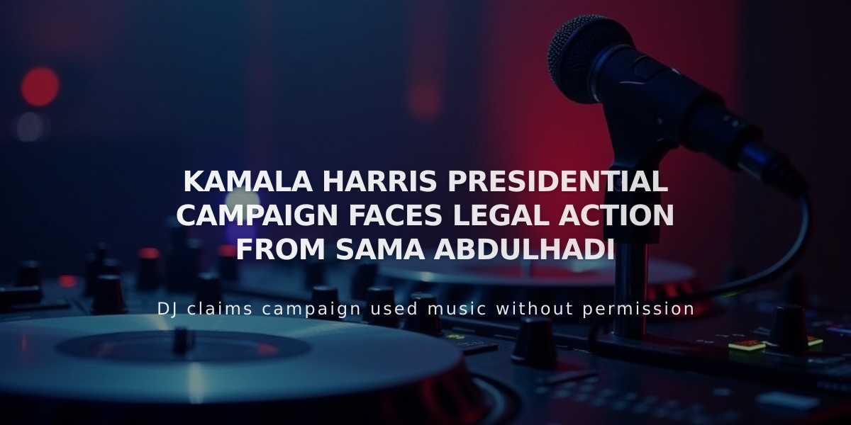 Palestinian DJ Sama Abdulhadi Takes Legal Action Against Harris Campaign Over Unauthorized Image Use