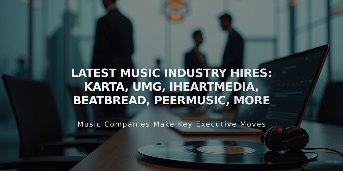 Major Music Industry Appointments: Warner, UMG, BMG Lead Key Executive Changes for May 2024