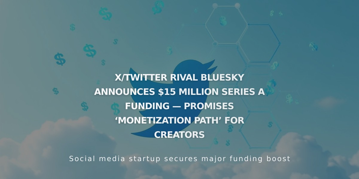 Bluesky Raises $15M Series A, Unveils Plans for Creator-First Monetization Features