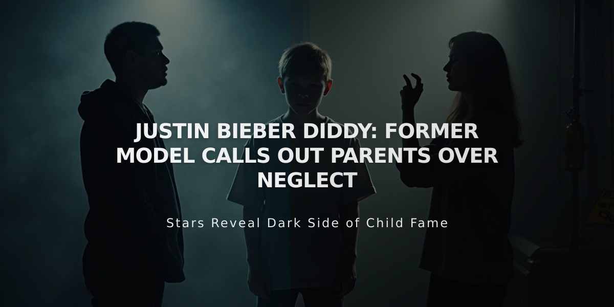 Ex-Playboy Model Slams Justin Bieber's Parents Over Diddy Connection