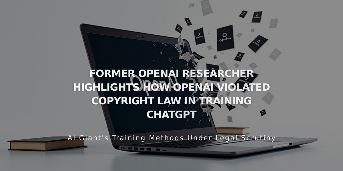 Ex-OpenAI Researcher Exposes Copyright Law Violations in ChatGPT Training Process