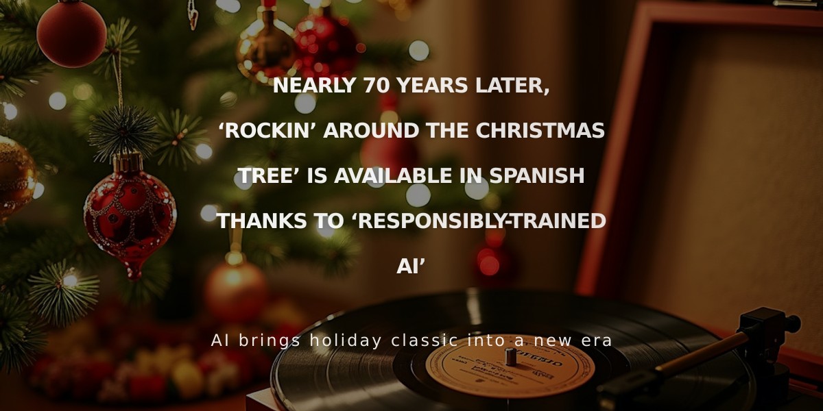 Brenda Lee's Christmas Classic 'Rockin' Around the Christmas Tree' Gets First-Ever Spanish Version Using AI