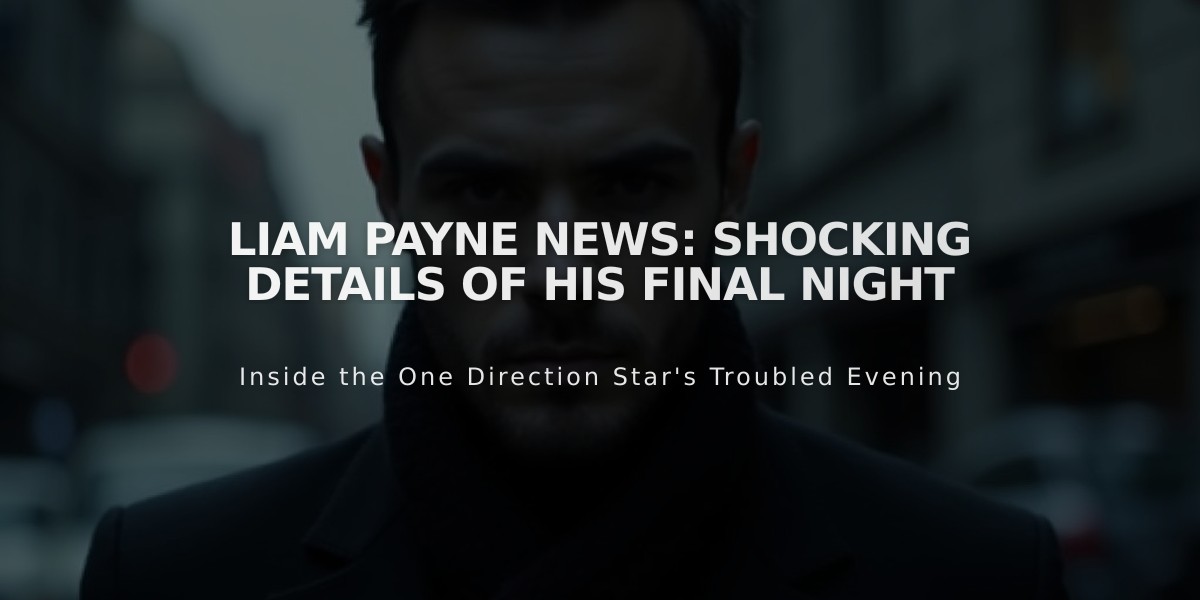 Liam Payne's Fatal Last Night: Pink Cocaine and Hotel Tragedy Revealed