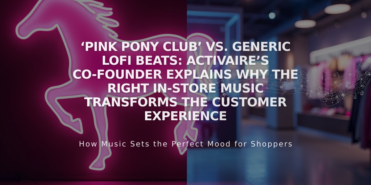 How Strategic Music Choices Transform the In-Store Customer Experience: Beyond Generic Beats