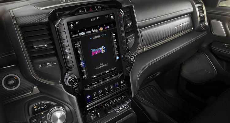 SiriusXM car radio display panel