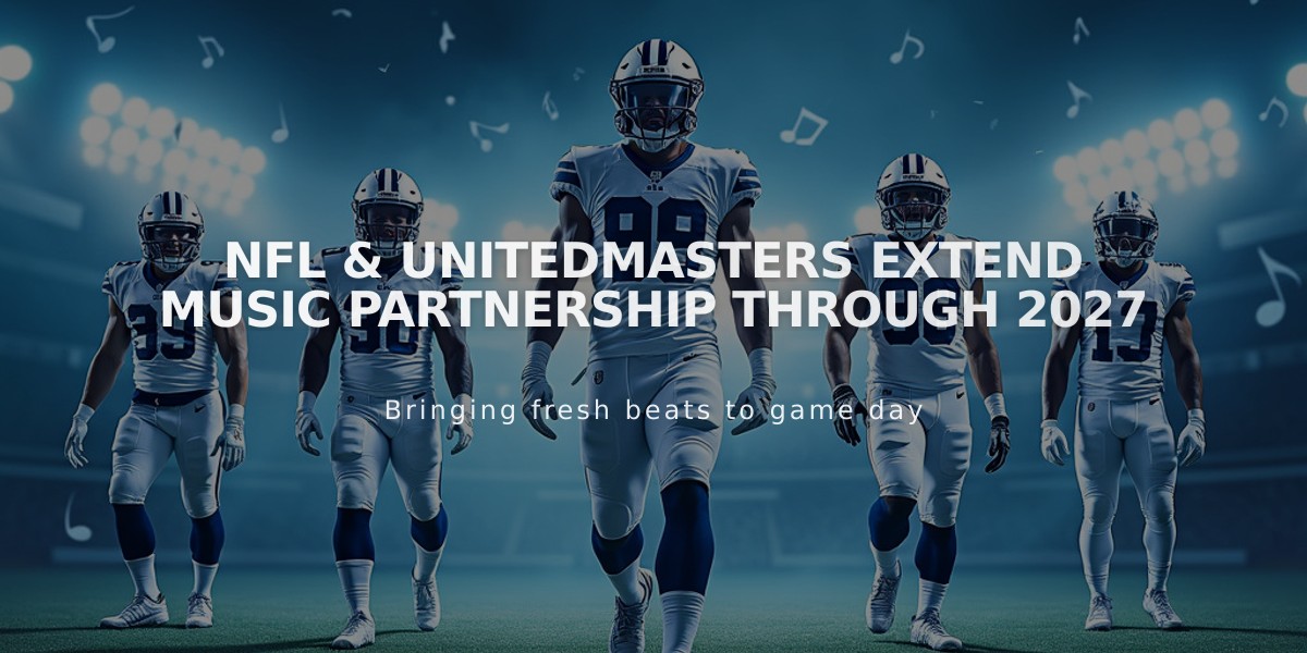 NFL & UnitedMasters Extend Music Partnership Through 2027