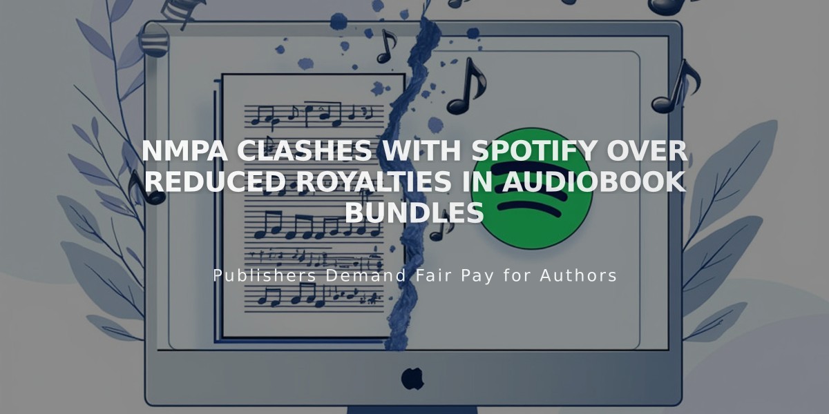 NMPA Clashes with Spotify Over Reduced Royalties in Audiobook Bundles