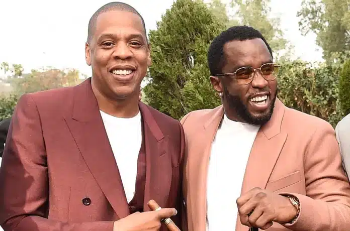 Jay Z and Diddy smiling