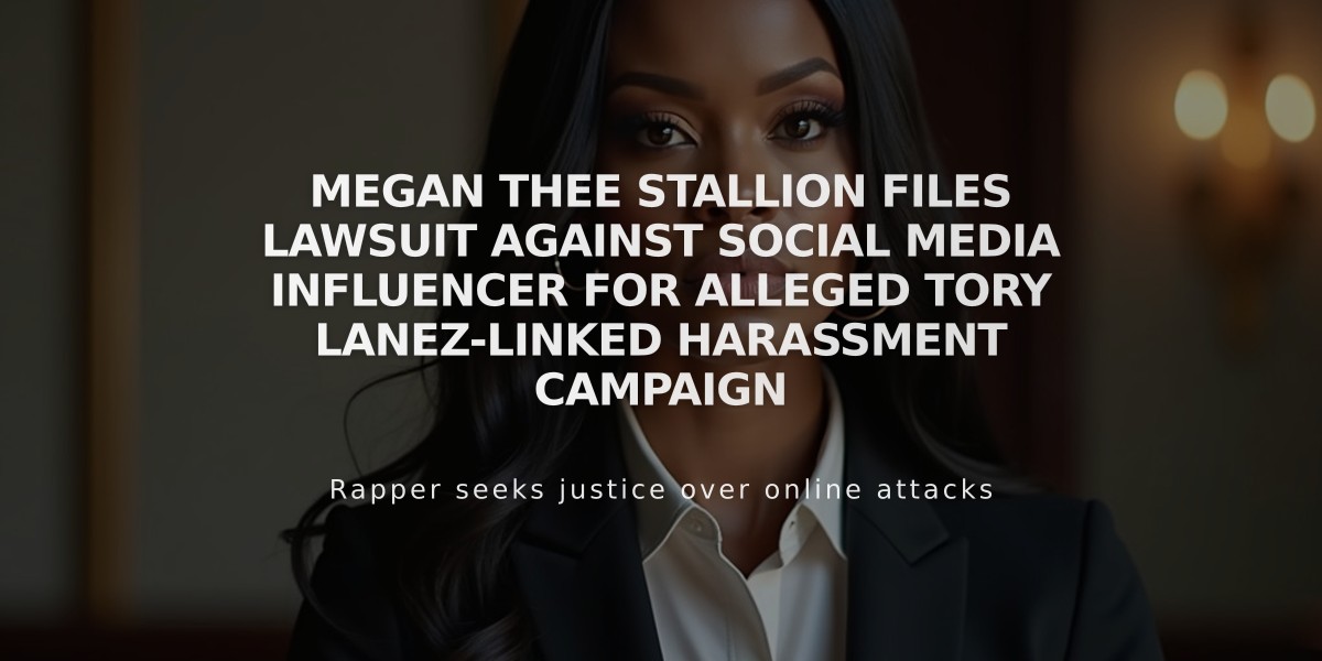 Megan Thee Stallion Files Lawsuit Against Social Media Influencer for Alleged Tory Lanez-Linked Harassment Campaign