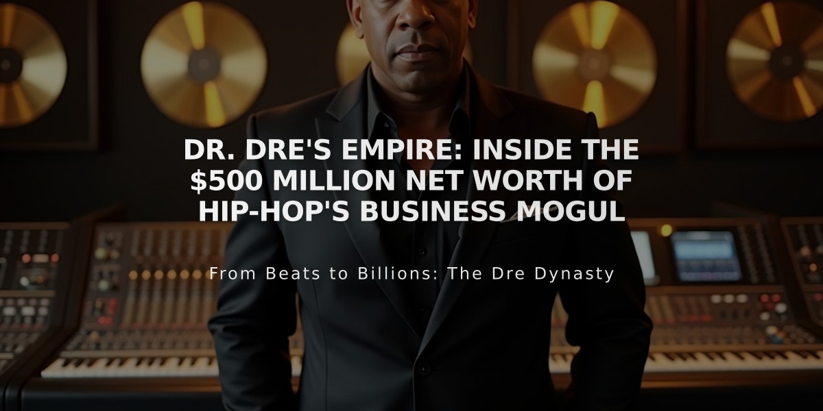 Dr. Dre's Empire: Inside the $500 Million Net Worth of Hip-Hop's Business Mogul