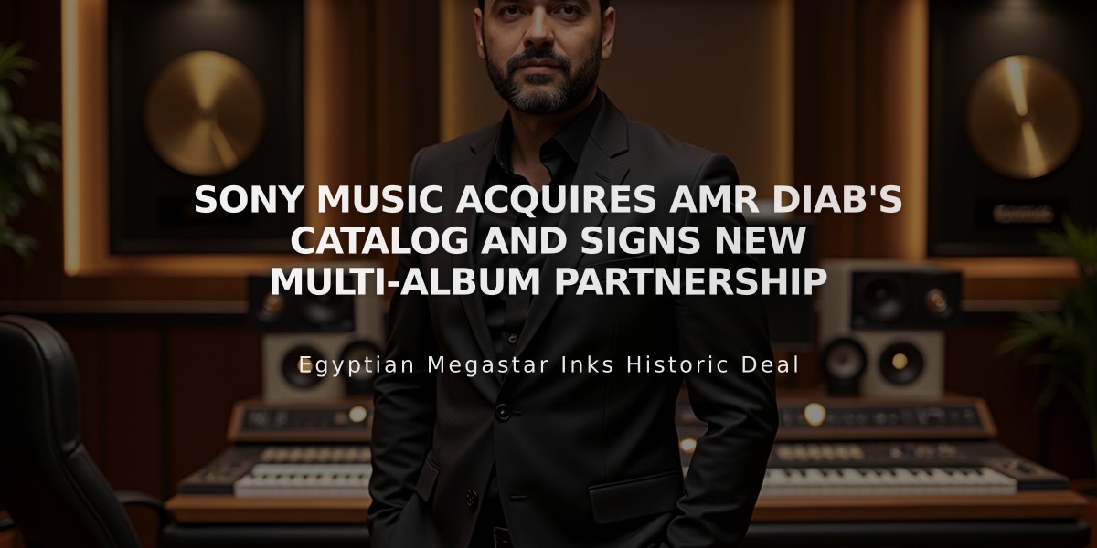 Sony Music Acquires Amr Diab's Catalog and Signs New Multi-Album Partnership