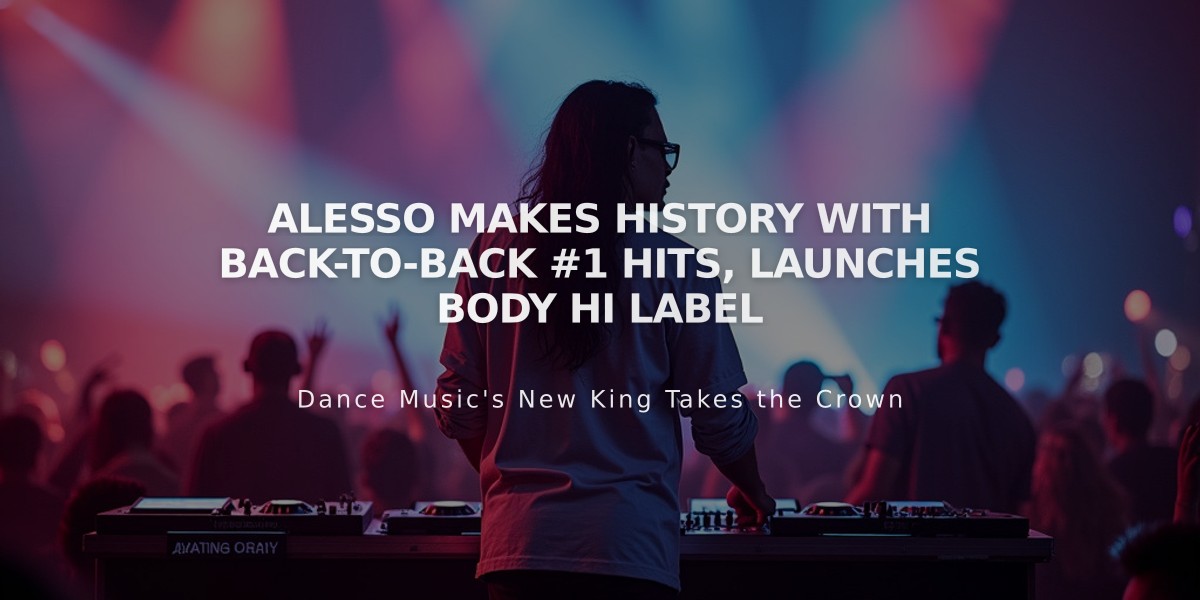 Alesso Makes History with Back-to-Back #1 Hits, Launches Body Hi Label