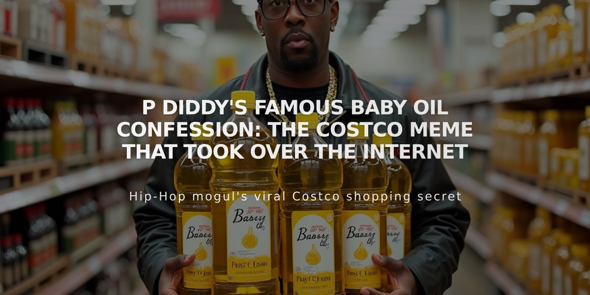 P Diddy's Famous Baby Oil Confession: The Costco Meme That Took Over the Internet