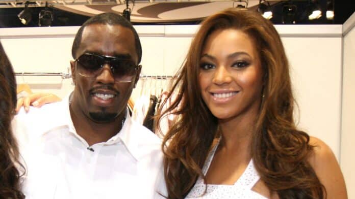 Beyoncé and Diddy posing together