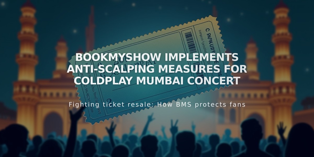 BookMyShow Implements Anti-Scalping Measures for Coldplay Mumbai Concert