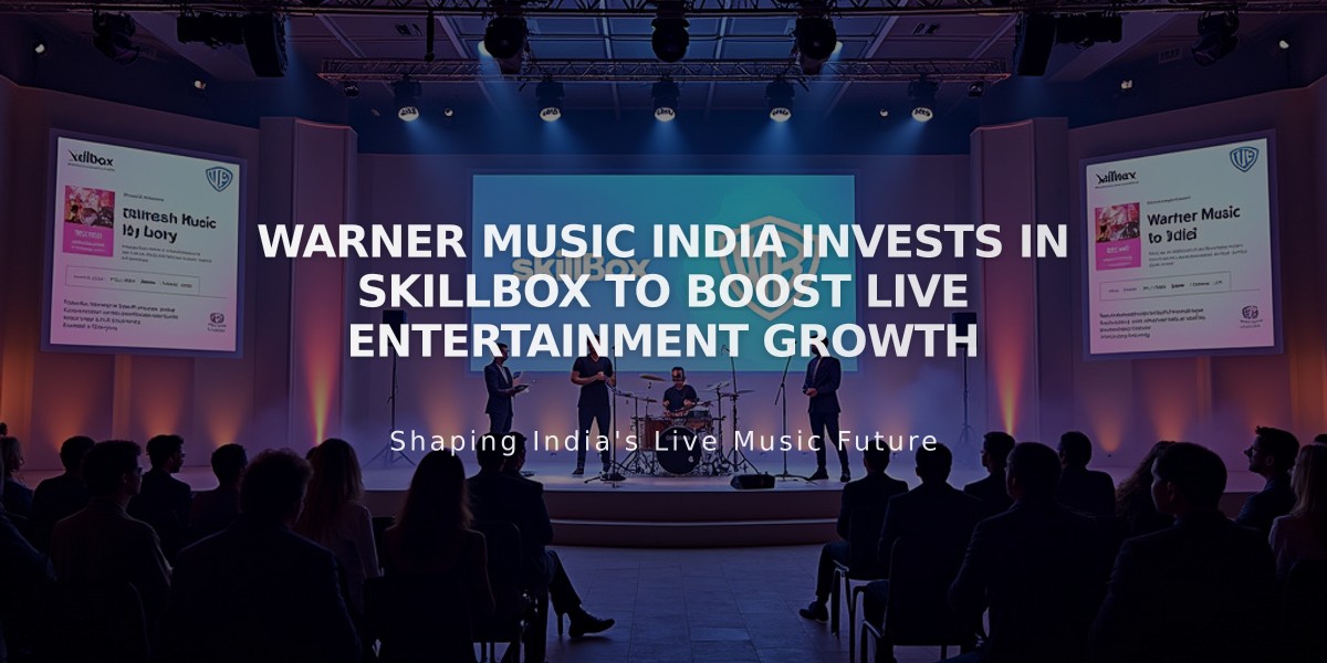 Warner Music India Invests in SkillBox to Boost Live Entertainment Growth