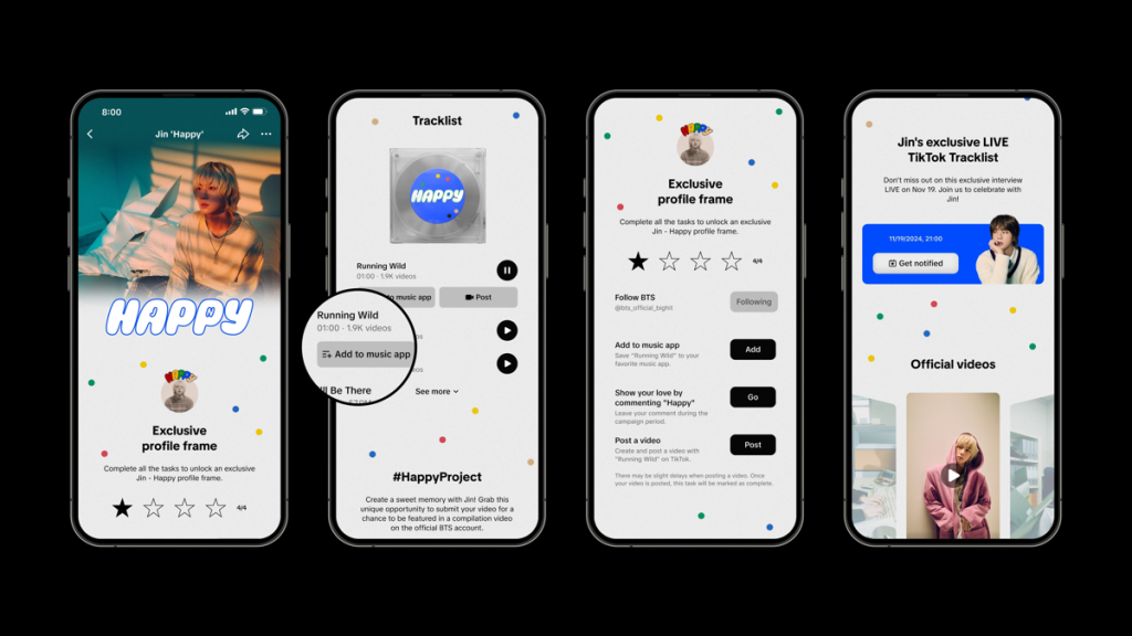 TikTok launches BTS Jin immersive hub