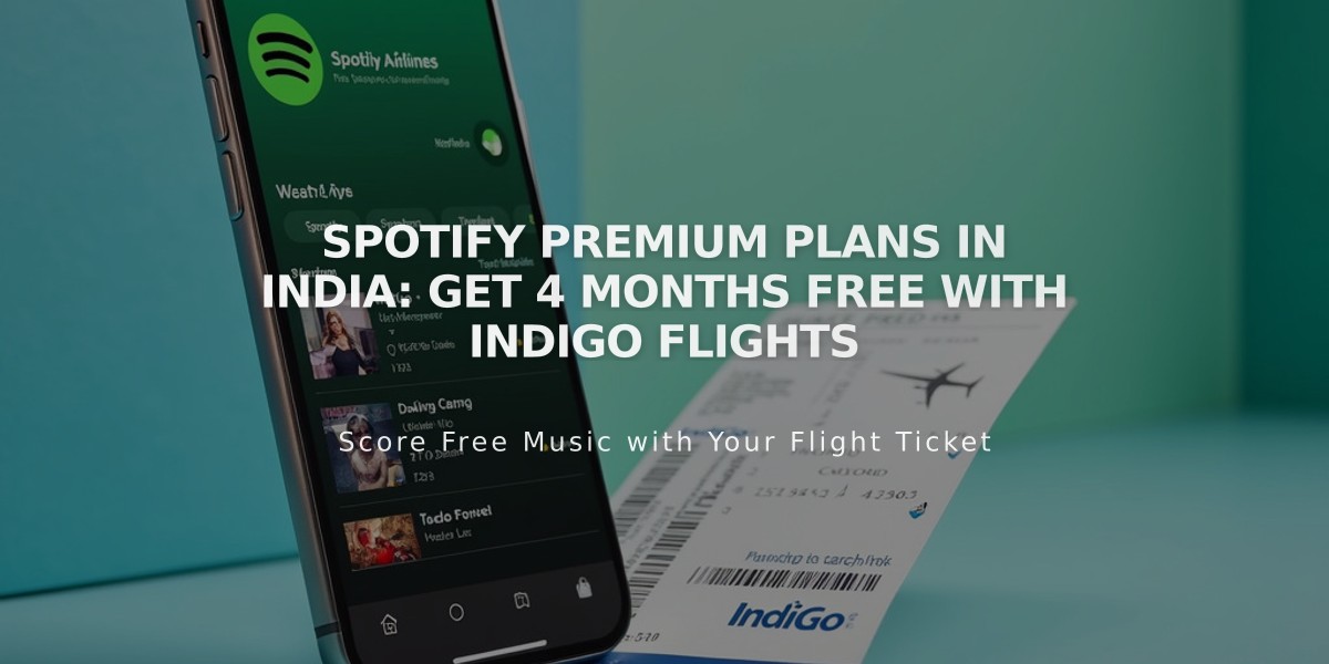 Spotify Premium Plans in India: Get 4 Months Free with IndiGo Flights