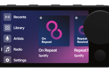 Spotify interface with repeat controls