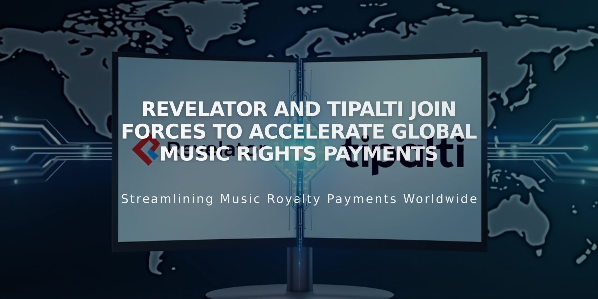 Revelator and Tipalti Join Forces to Accelerate Global Music Rights Payments