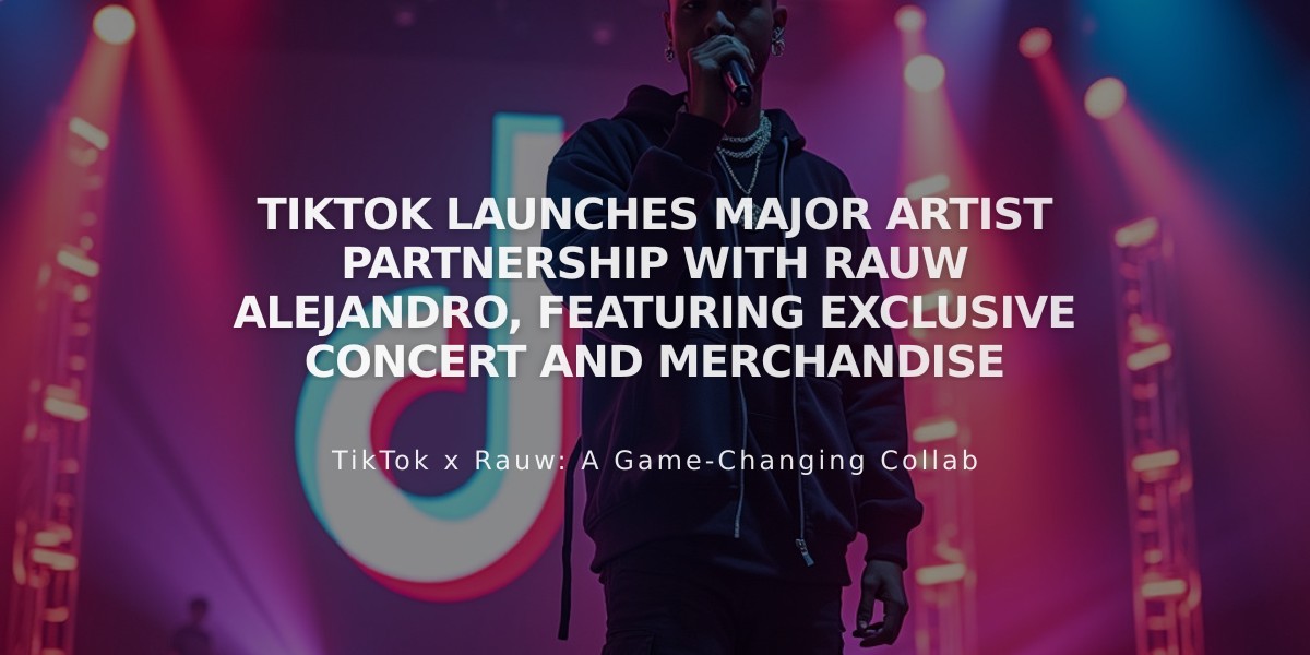 TikTok Launches Major Artist Partnership with Rauw Alejandro, Featuring Exclusive Concert and Merchandise