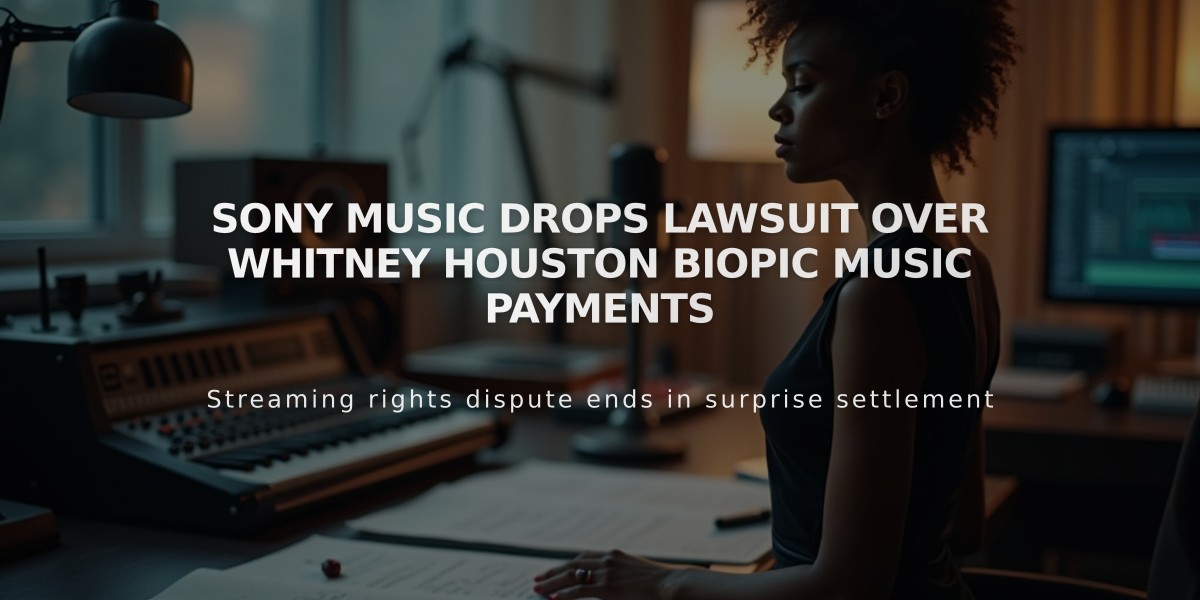 Sony Music Drops Lawsuit Over Whitney Houston Biopic Music Payments