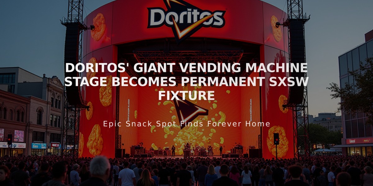 Doritos' Giant Vending Machine Stage Becomes Permanent SXSW Fixture