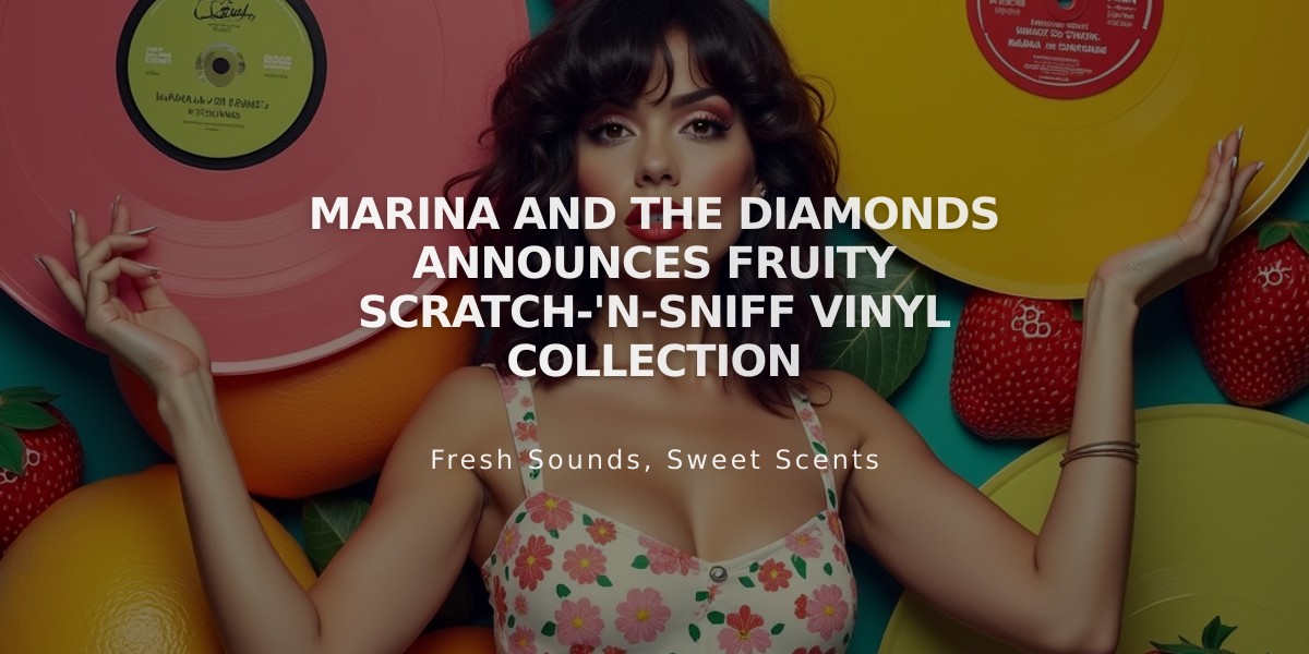 Marina and the Diamonds Announces Fruity Scratch-'N-Sniff Vinyl Collection