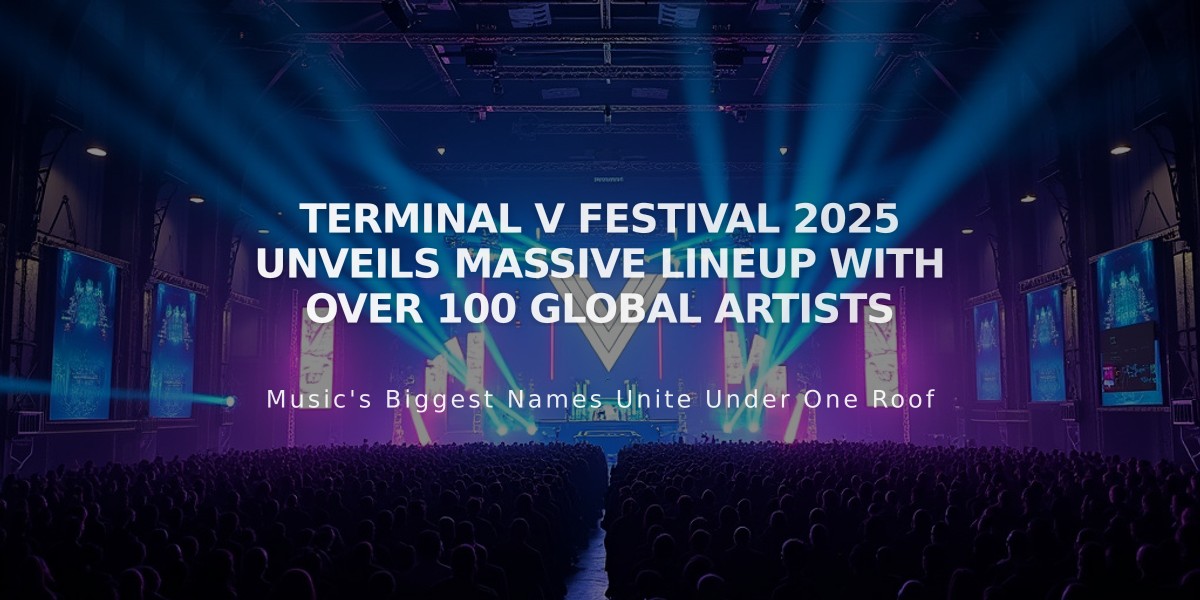 Terminal V Festival 2025 Unveils Massive Lineup with Over 100 Global Artists