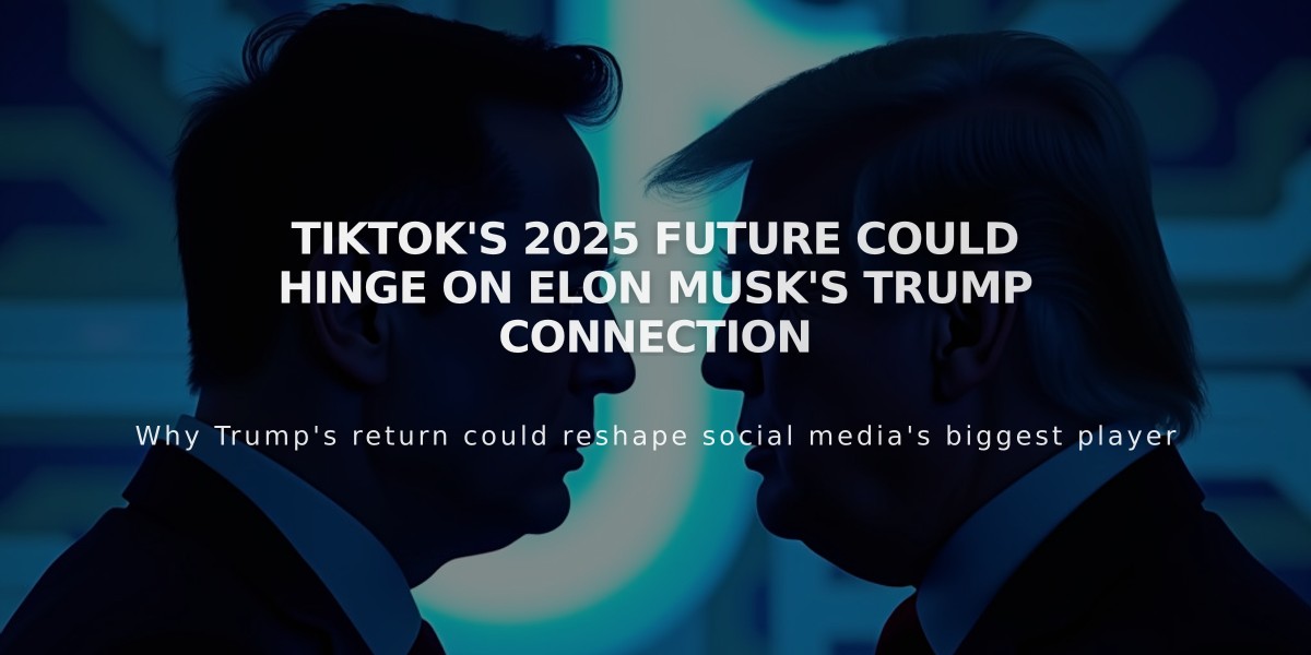 TikTok's 2025 Future Could Hinge on Elon Musk's Trump Connection