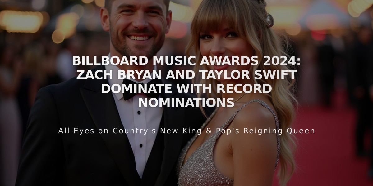 Billboard Music Awards 2024: Zach Bryan and Taylor Swift Dominate with Record Nominations