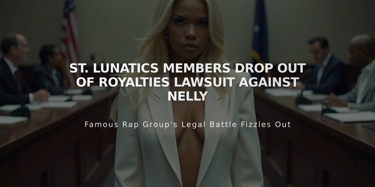 St. Lunatics Members Drop Out of Royalties Lawsuit Against Nelly