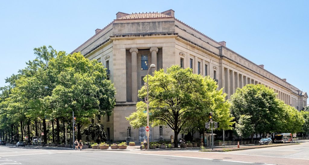 Department of Justice headquarters Washington DC