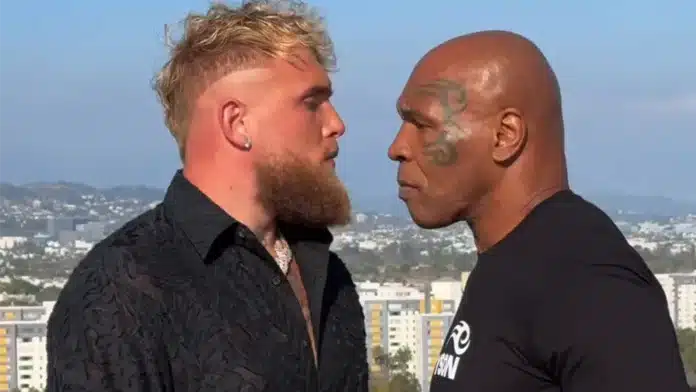 Mike Tyson and Jake Paul faceoff