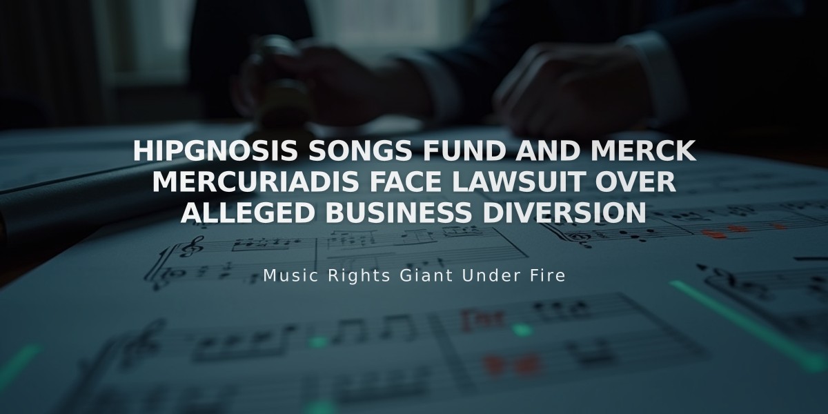 Hipgnosis Songs Fund and Merck Mercuriadis Face Lawsuit Over Alleged Business Diversion