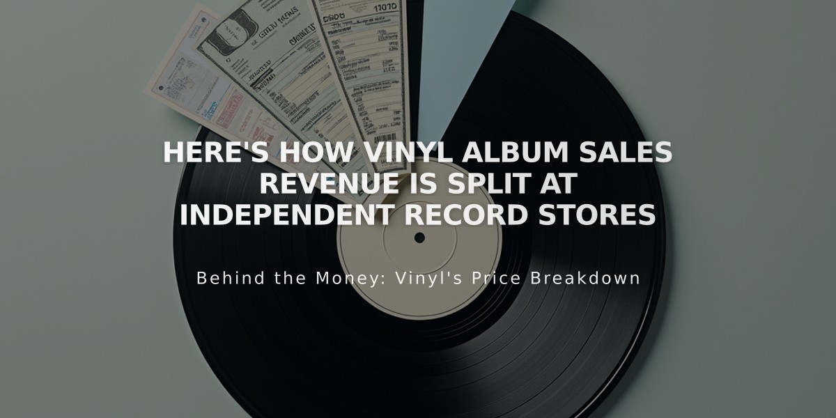 Here's How Vinyl Album Sales Revenue Is Split at Independent Record Stores