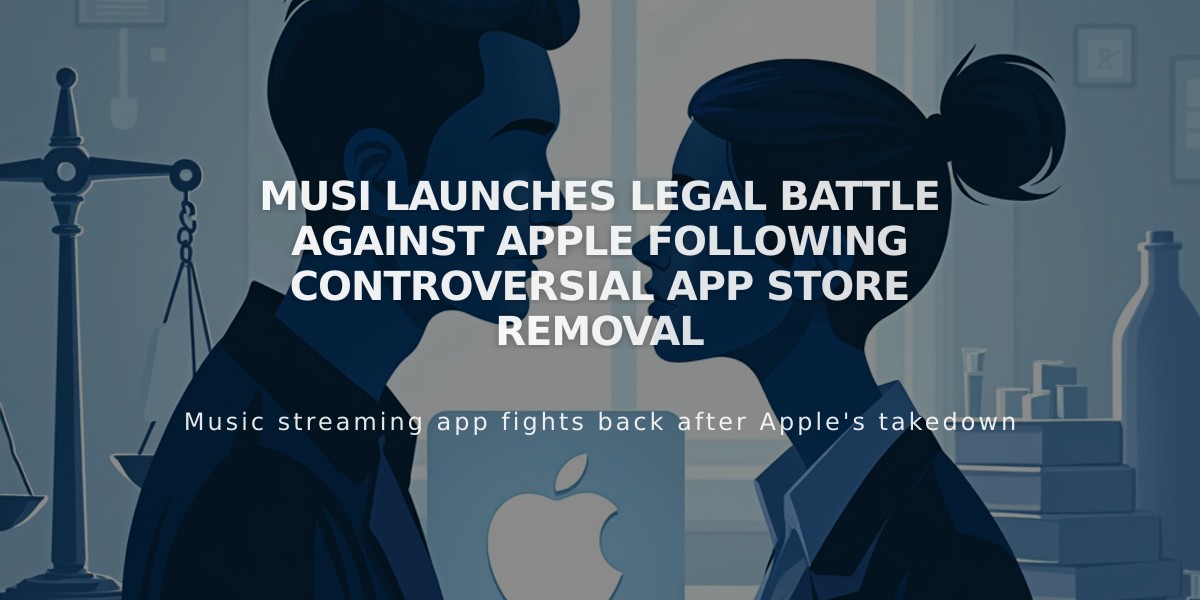 Musi Launches Legal Battle Against Apple Following Controversial App Store Removal