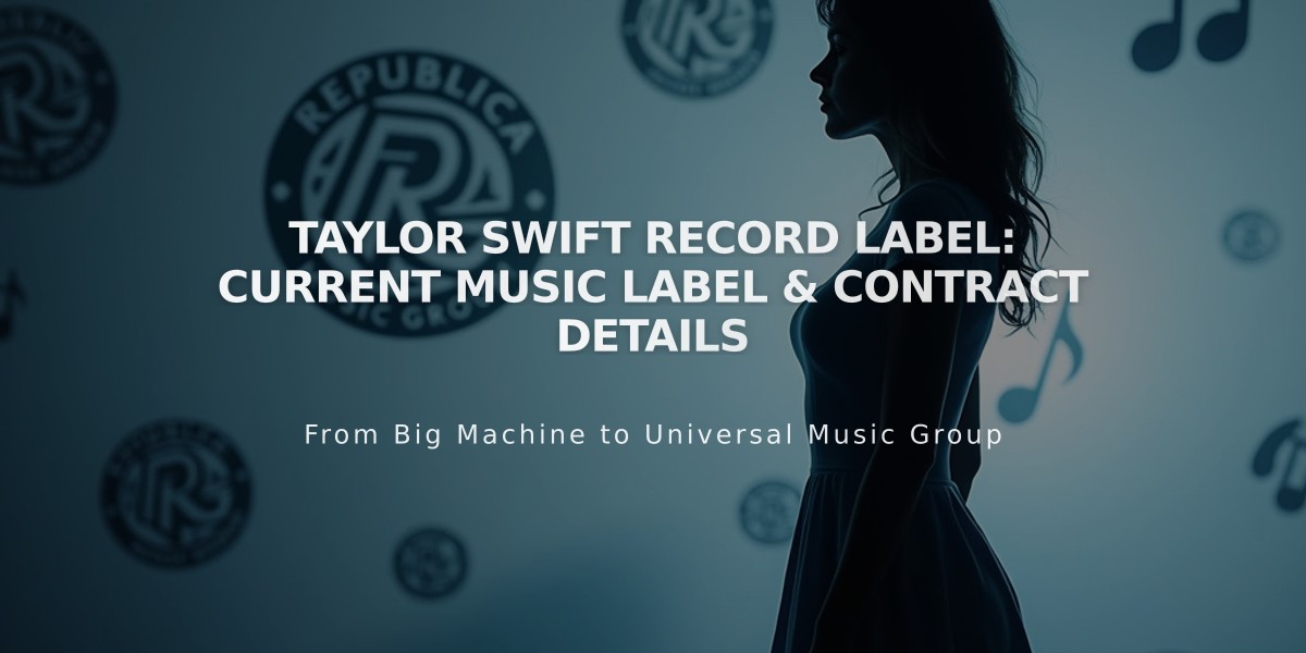 Taylor Swift Record Label: Current Music Label & Contract Details