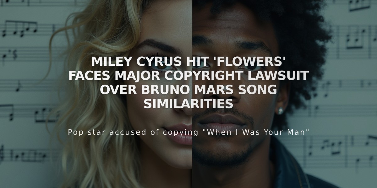 Miley Cyrus Hit 'Flowers' Faces Major Copyright Lawsuit Over Bruno Mars Song Similarities