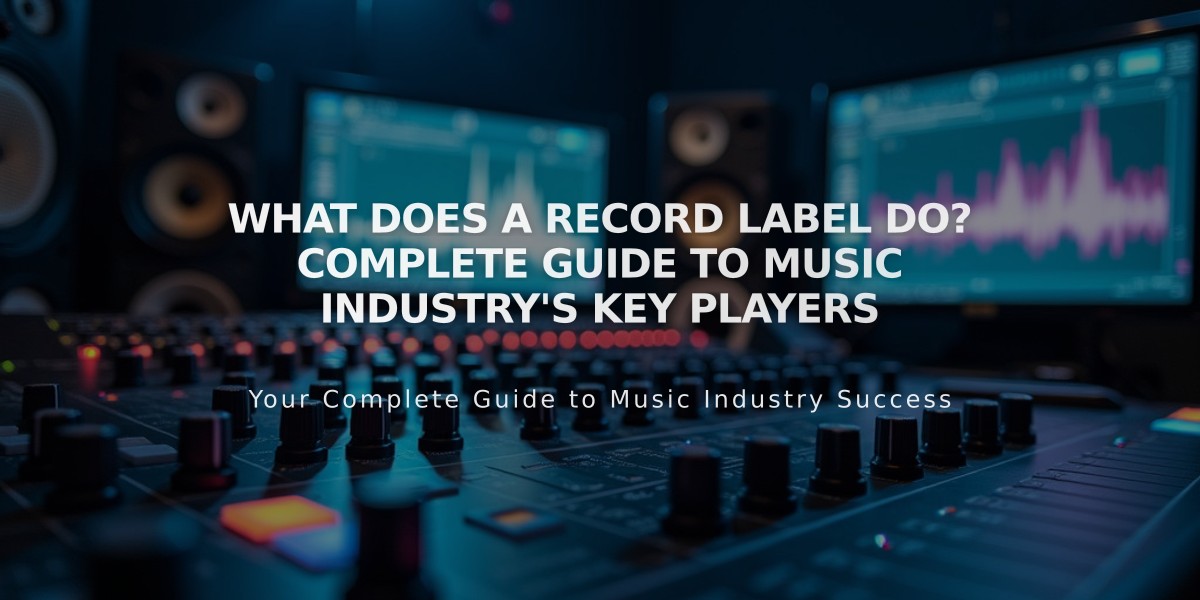 What Does a Record Label Do? Complete Guide to Music Industry's Key Players