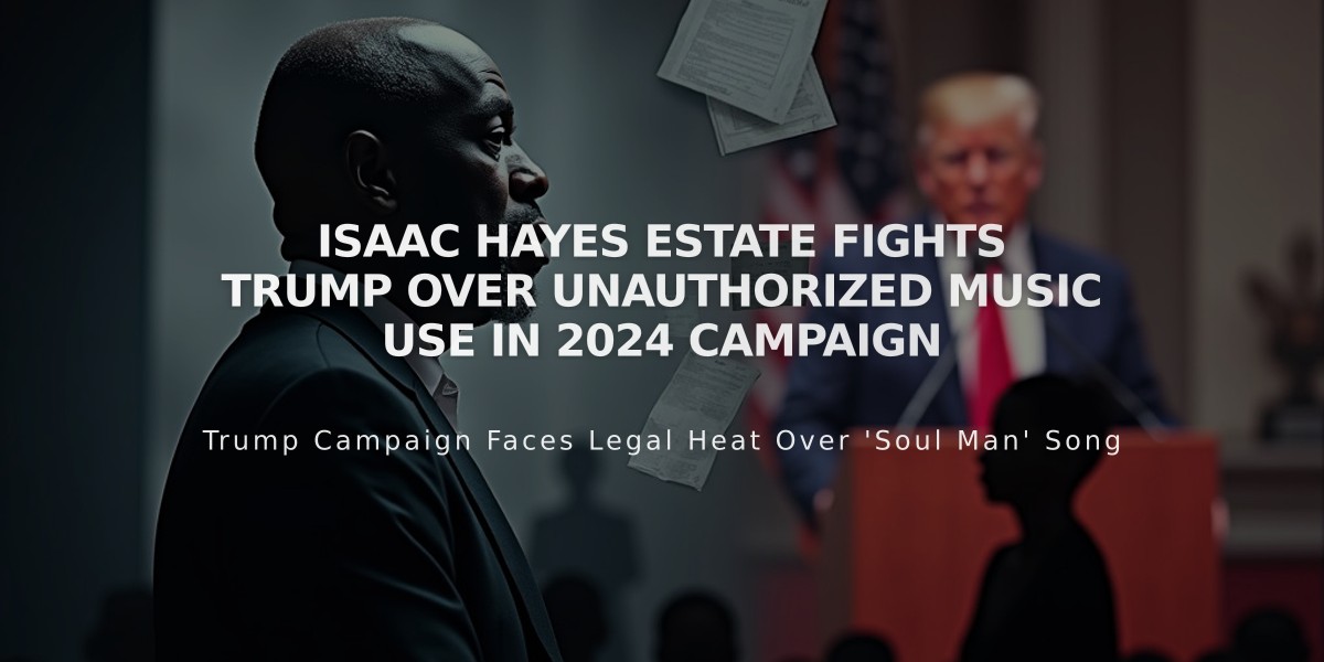 Isaac Hayes Estate Fights Trump Over Unauthorized Music Use in 2024 Campaign