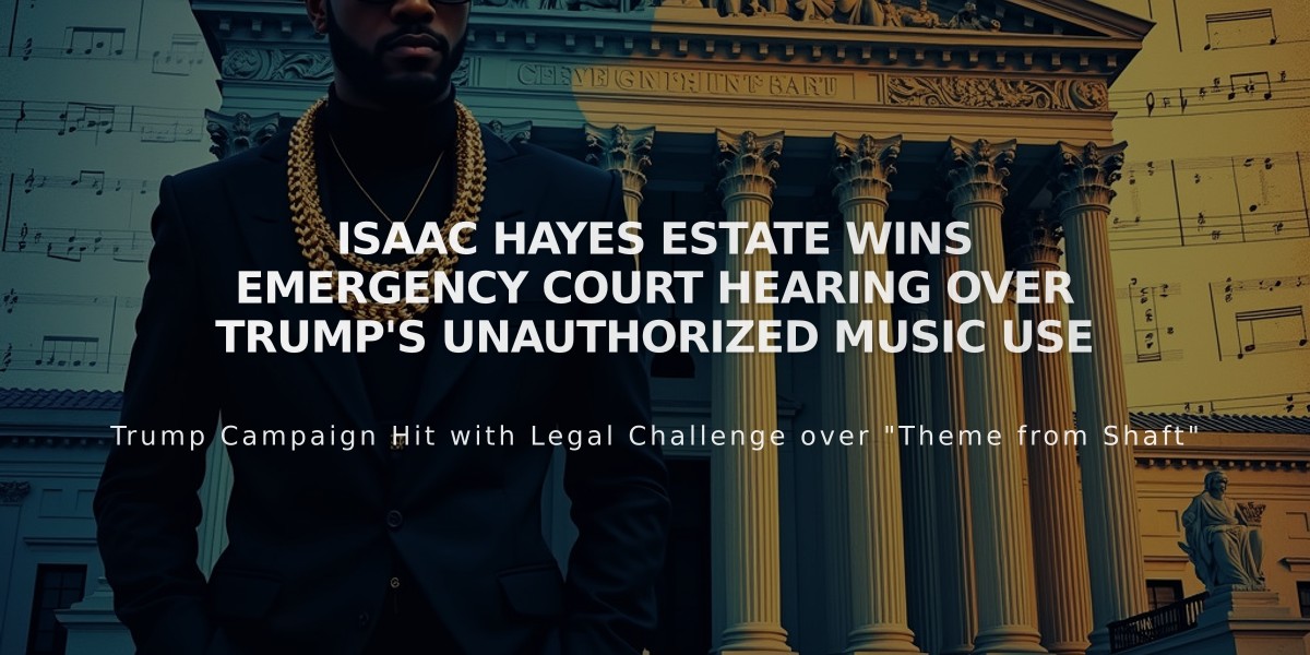 Isaac Hayes Estate Wins Emergency Court Hearing Over Trump's Unauthorized Music Use