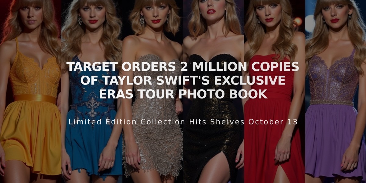 Target Orders 2 Million Copies of Taylor Swift's Exclusive Eras Tour Photo Book