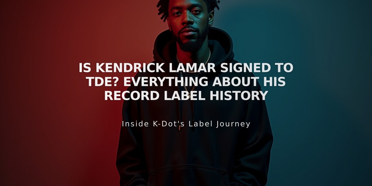 Is Kendrick Lamar Signed to TDE? Everything About His Record Label History