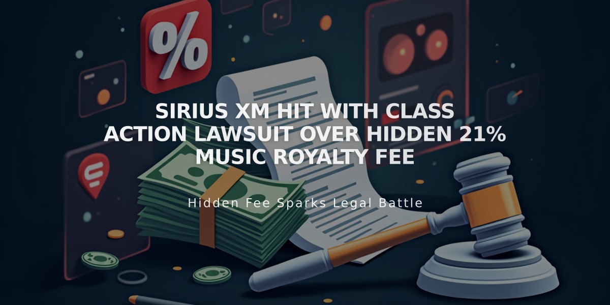 Sirius XM Hit With Class Action Lawsuit Over Hidden 21% Music Royalty Fee