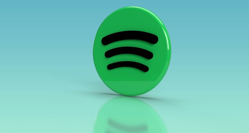 Spotify logo on green background