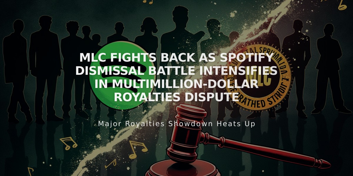 MLC Fights Back as Spotify Dismissal Battle Intensifies in Multimillion-Dollar Royalties Dispute