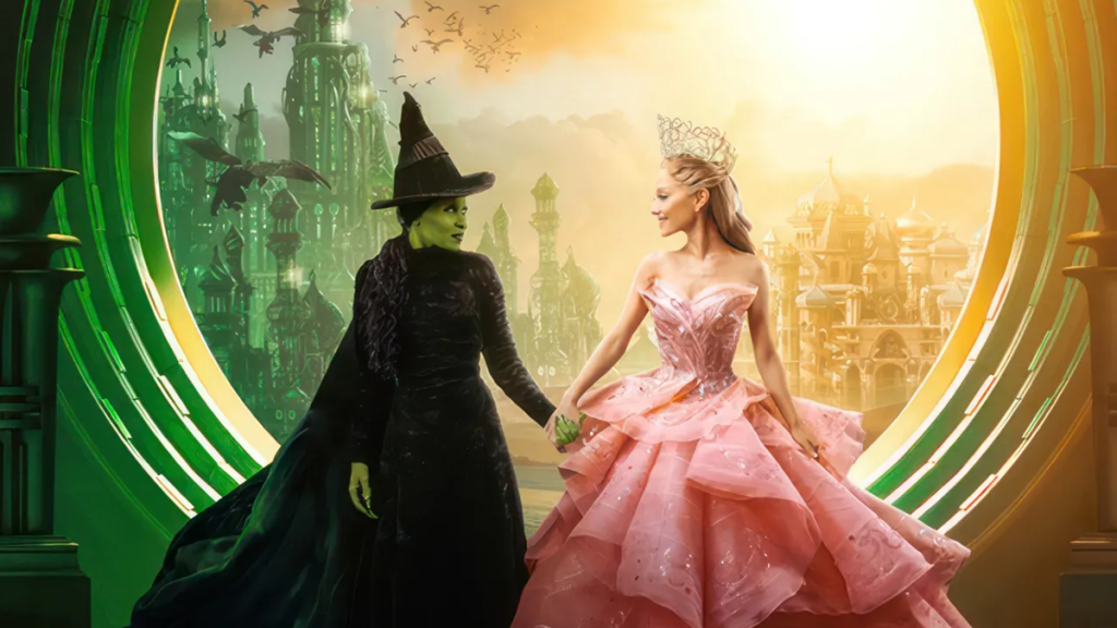 "Wicked" stars pose in character costumes